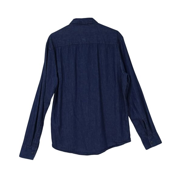 American Rag Cie Shirt Denim Button Down Workwear Casual Blue Top Size M Mens - Picture 4 of 8